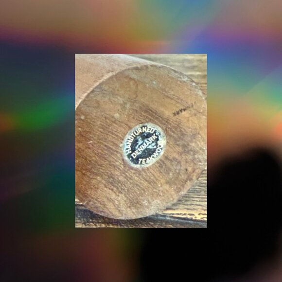 MCM Danish Modern Teak Candle Holders Pair - Picture 3 of 7